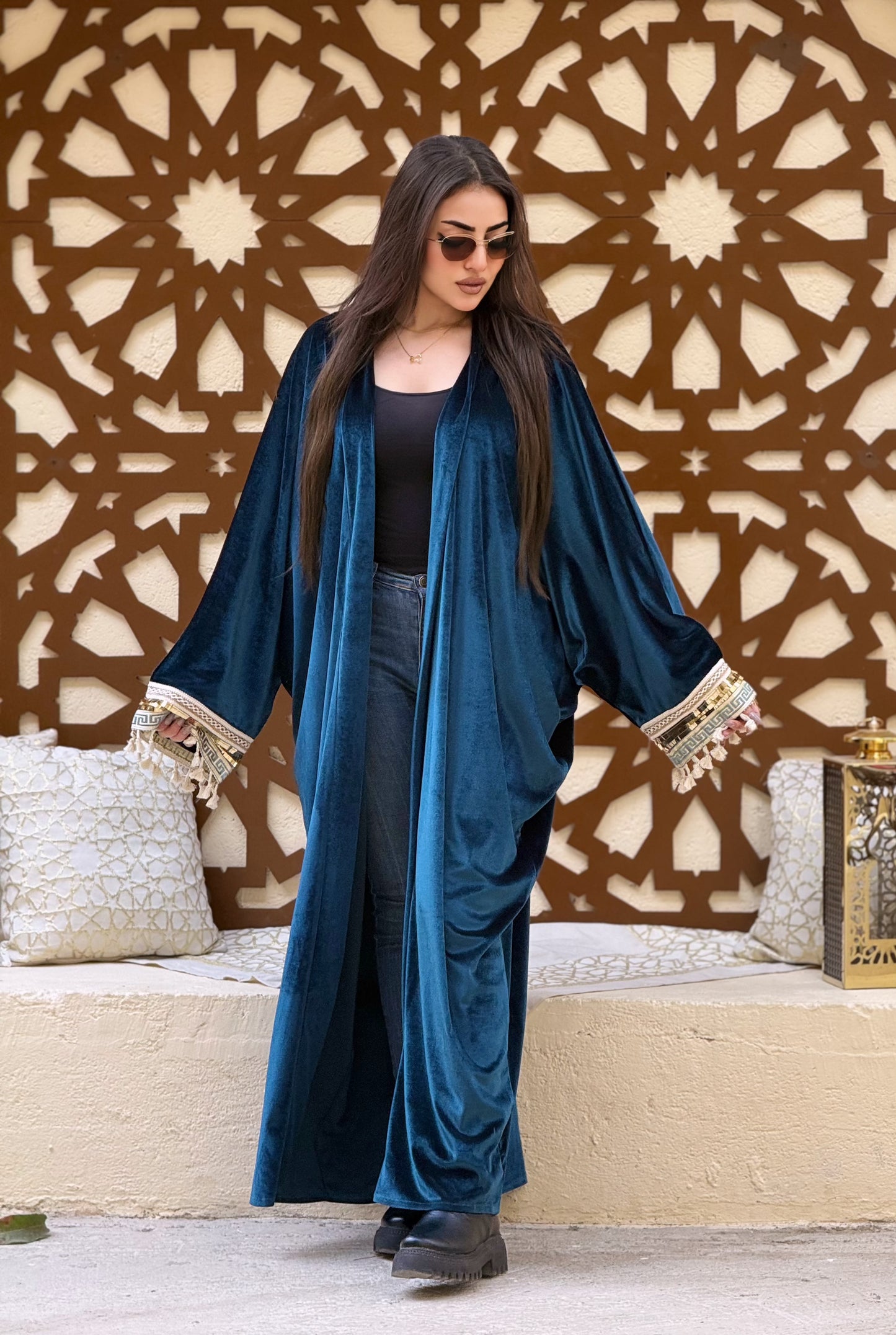 Velvet Kaftan – Statement Sleeves