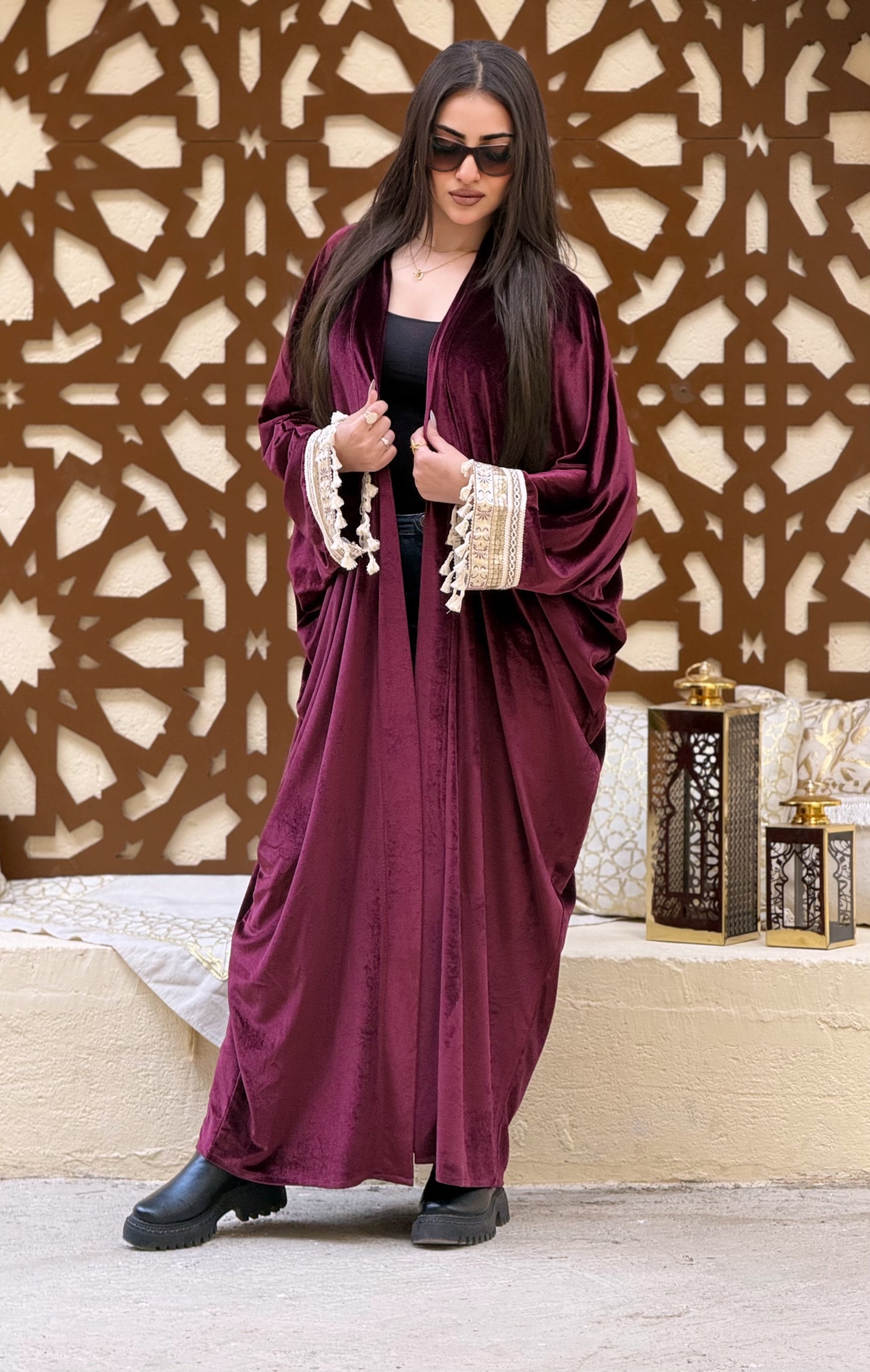Velvet Kaftan – Statement Sleeves