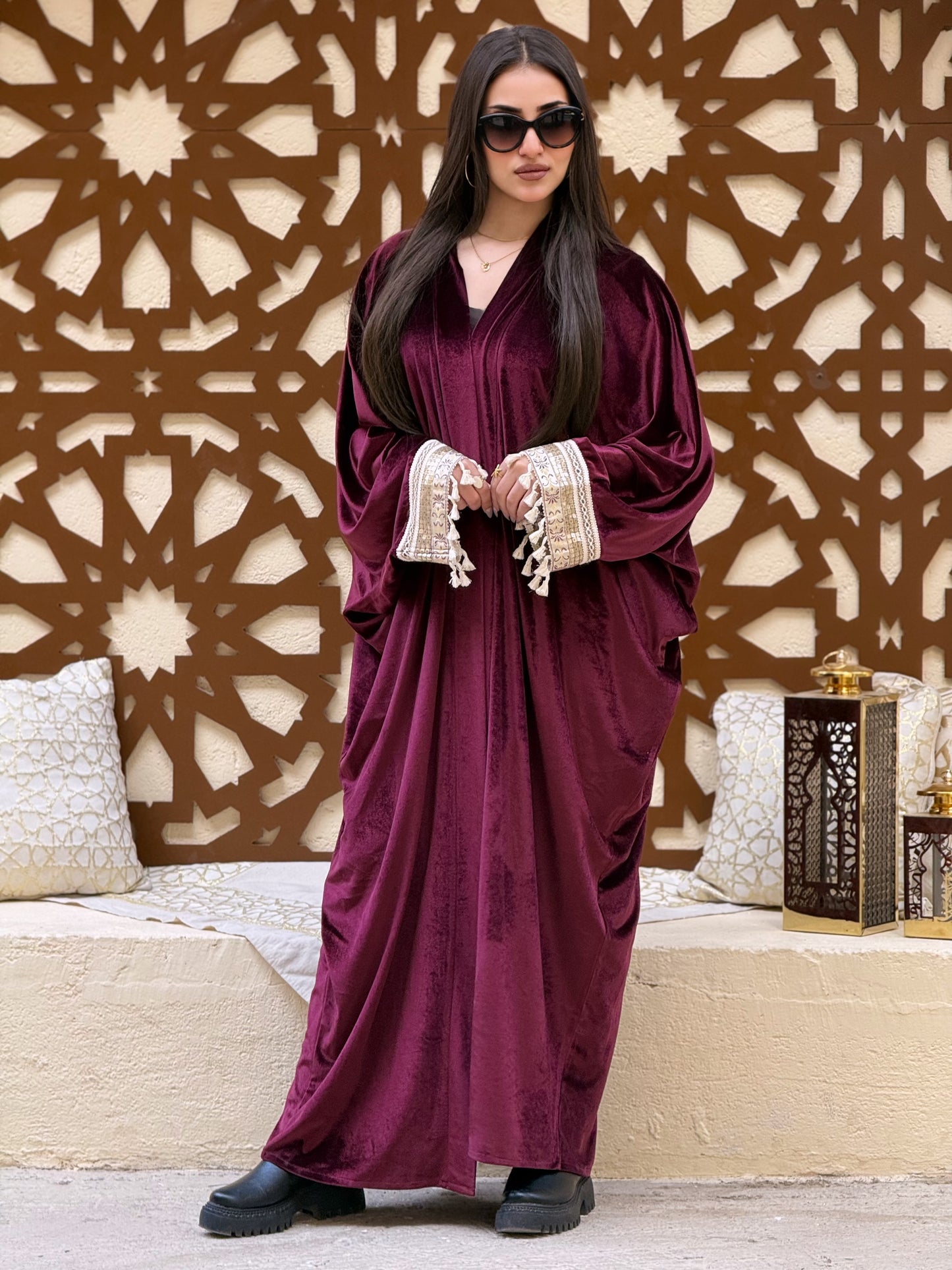 Velvet Kaftan – Statement Sleeves