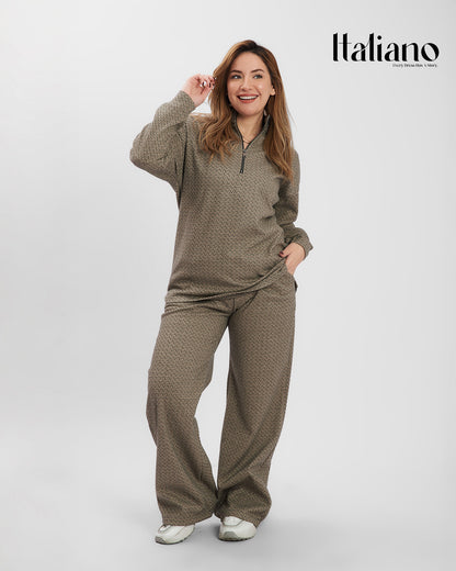Quarter Zipper Wool Set