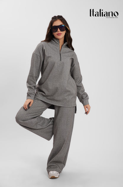 Quarter Zipper Wool Set