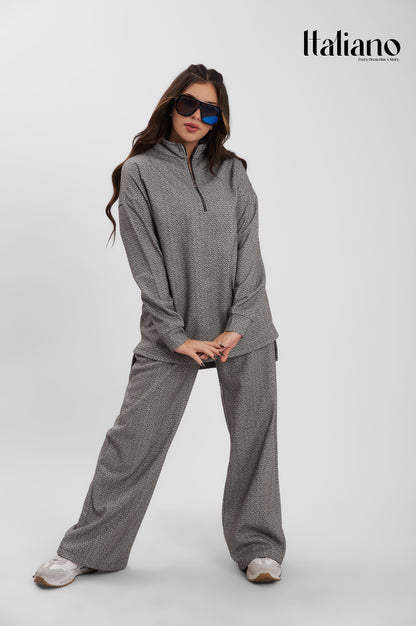 Quarter Zipper Wool Set